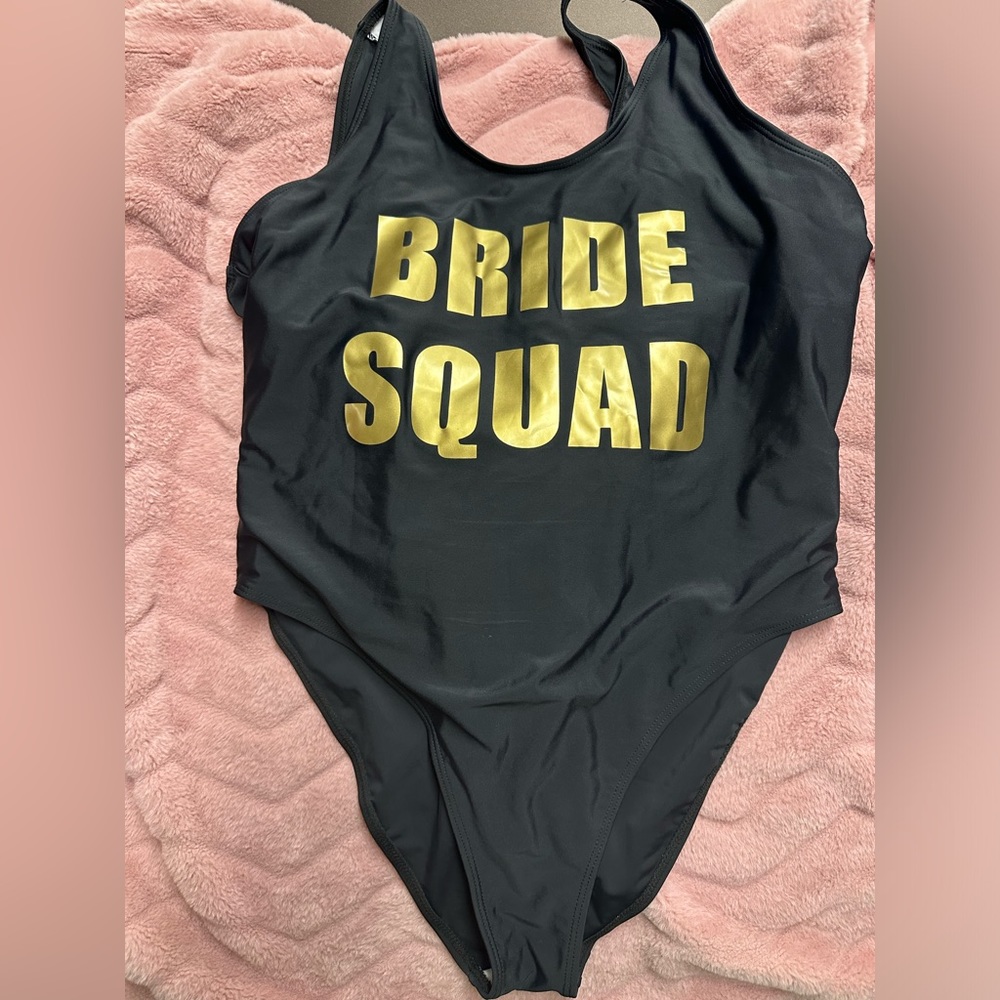 BRIDE SQUAD bathing suit